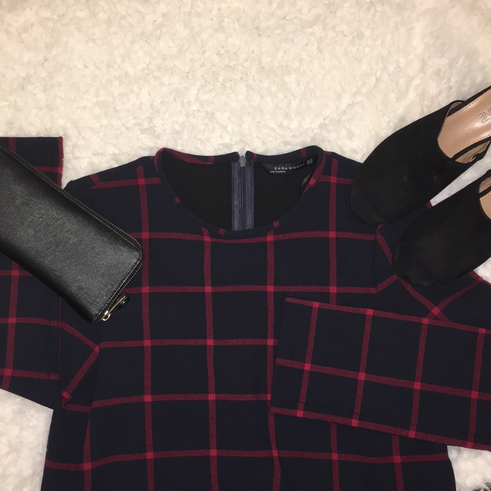 ZARA CHECKERED TOP